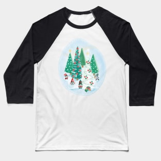 Gnome Family Christmas Baseball T-Shirt